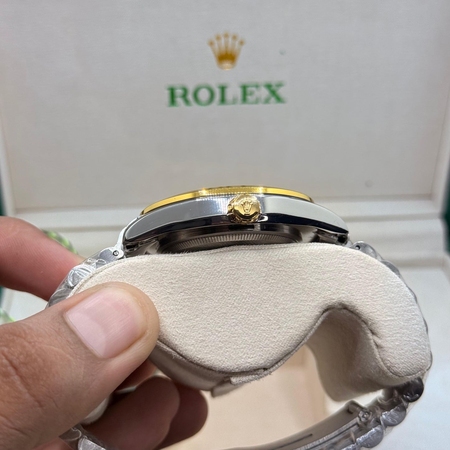Rolex oyster truetone with white dial