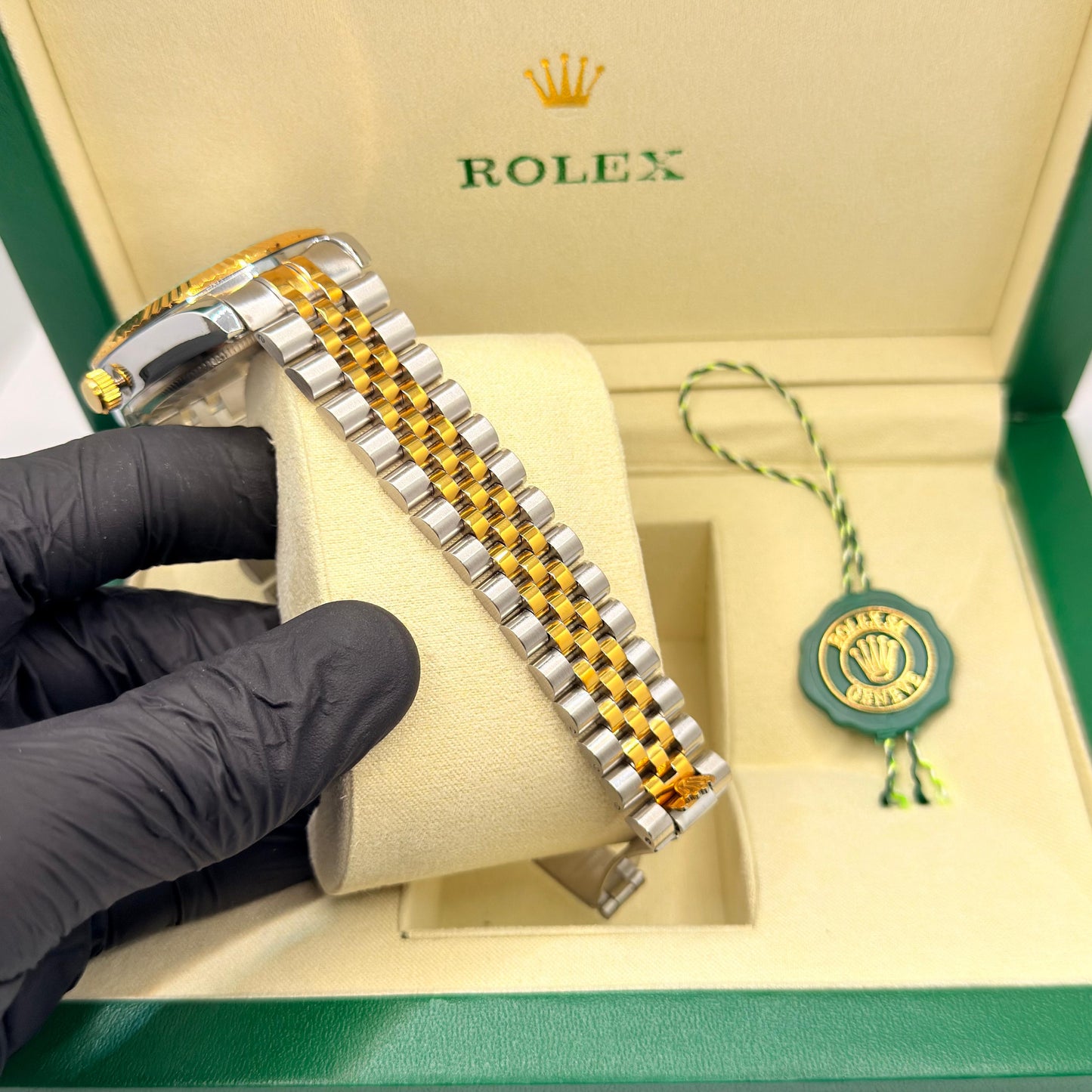 Rolex Jublie chain truetone brown dial