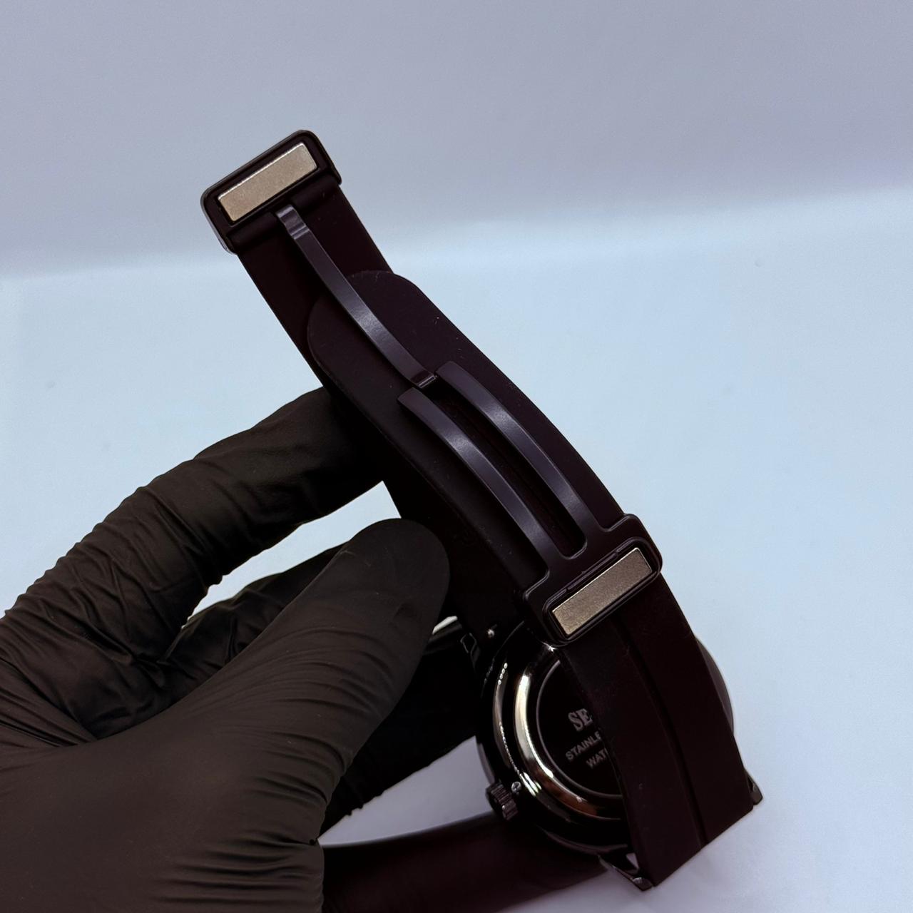 Ferrari wheel red silicon strap