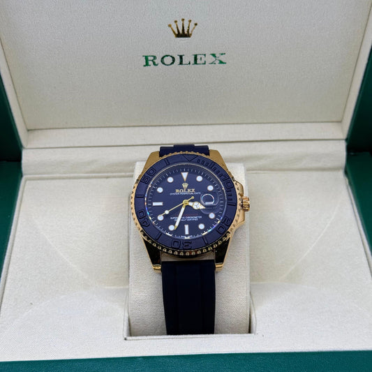 Rolex strap golden with black rotaiting dial