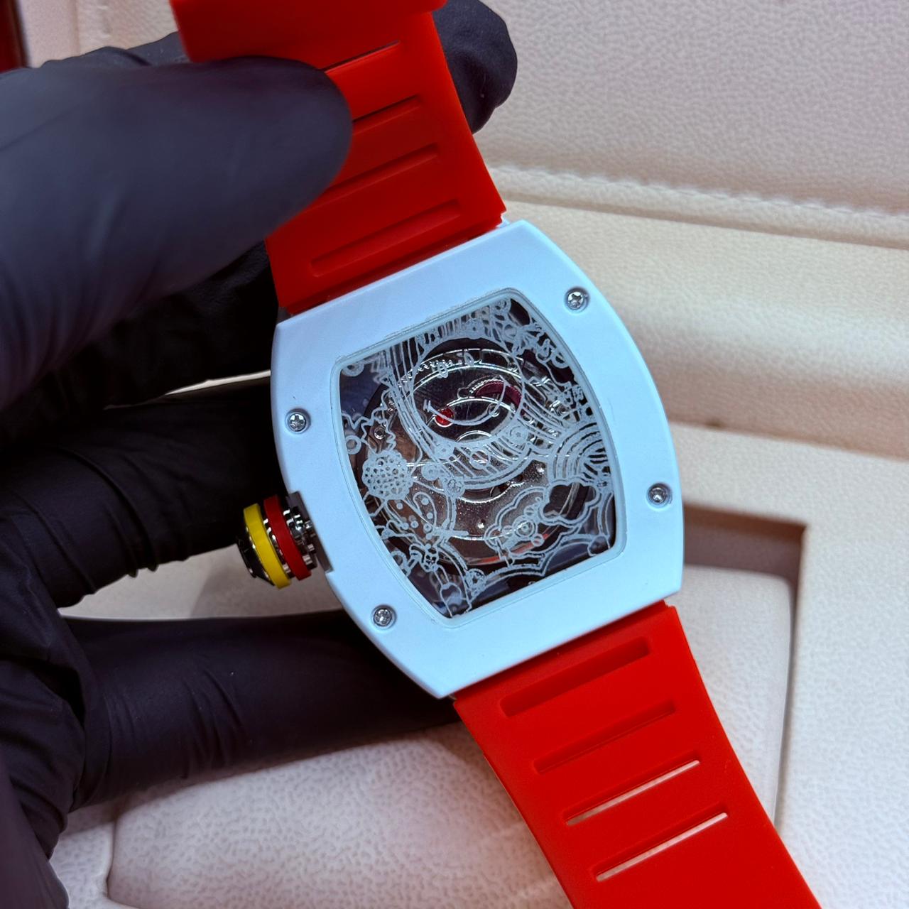 RM 088 white with Red starp