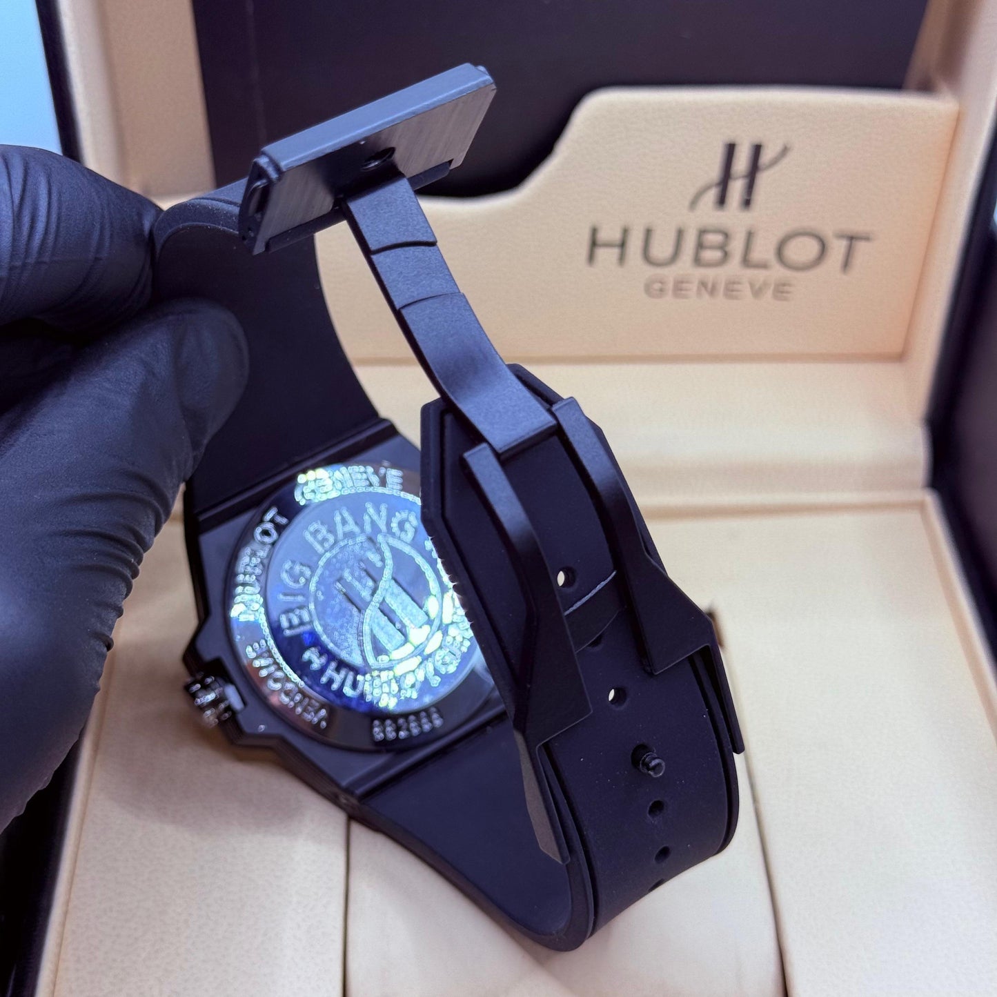 Hublot Mafia diamond cut full black