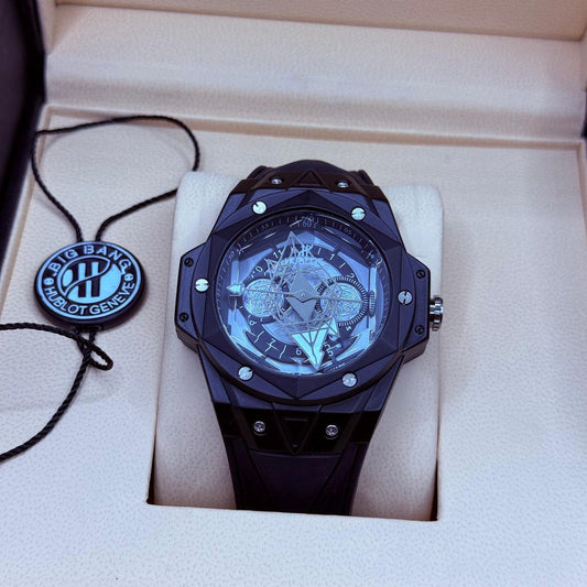 Hublot Mafia diamond cut full black