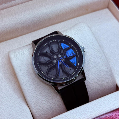 Ferrari wheel blue silicon strap